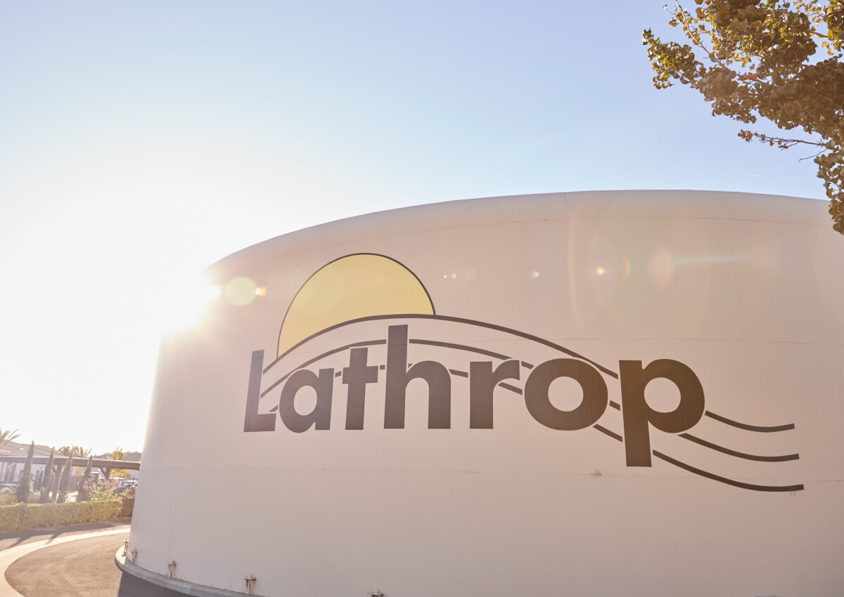 Water tower in Lathrop, CA