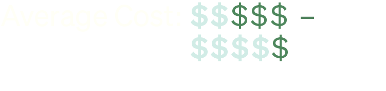 Cost Scale Showing 2 To 4 Out Of 5 Dollar Signs