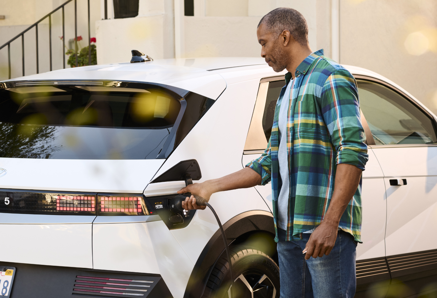 man with EV