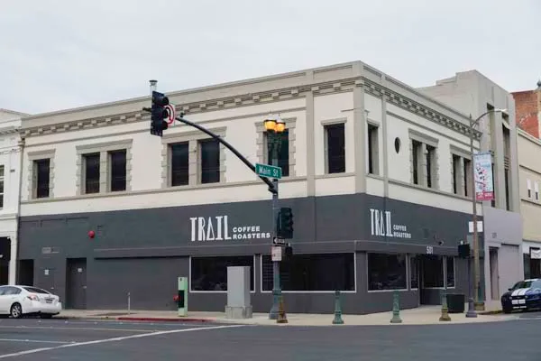 Trail Coffee Roasters storefront in Stockton