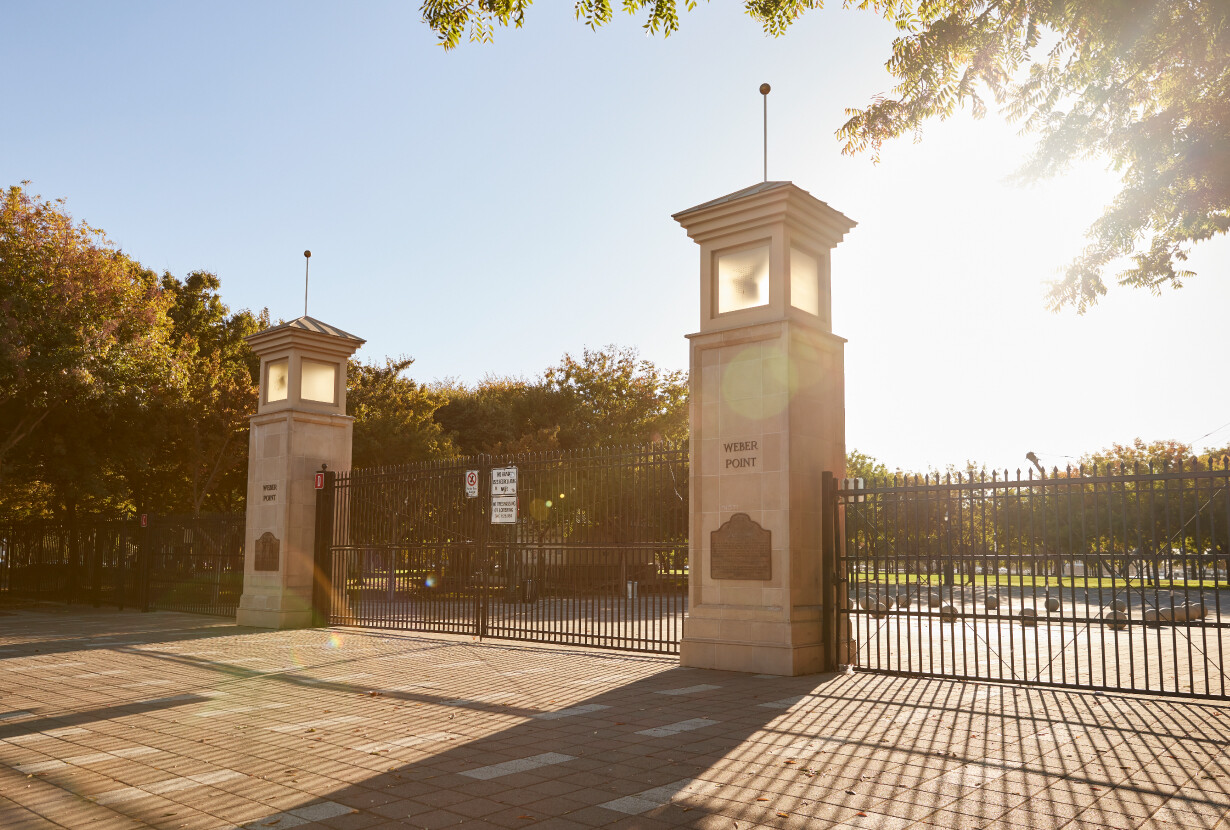 Weber Point in Stockton
