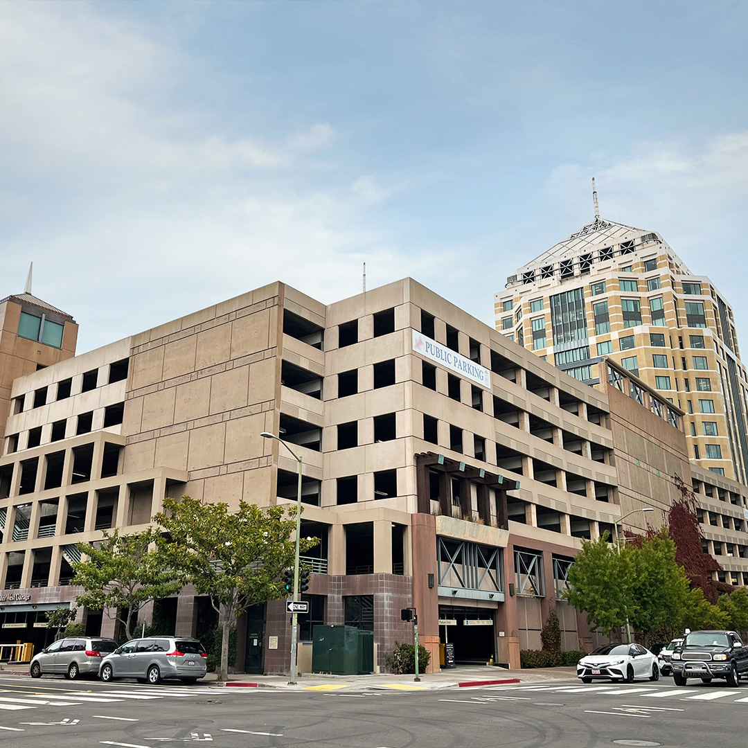 Exterior photo of Oakland City Center West Garage