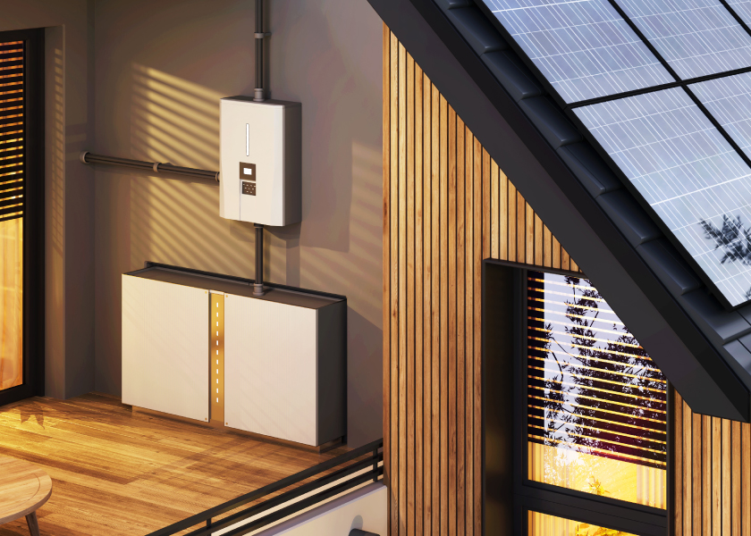 Batteries Paired With Solar Panels