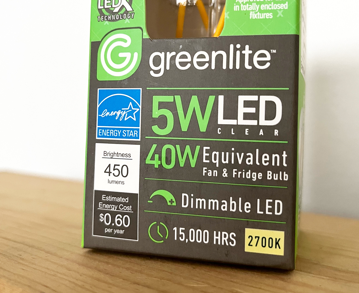 Led Bulb Packaging With Energy Star Certification Label On It