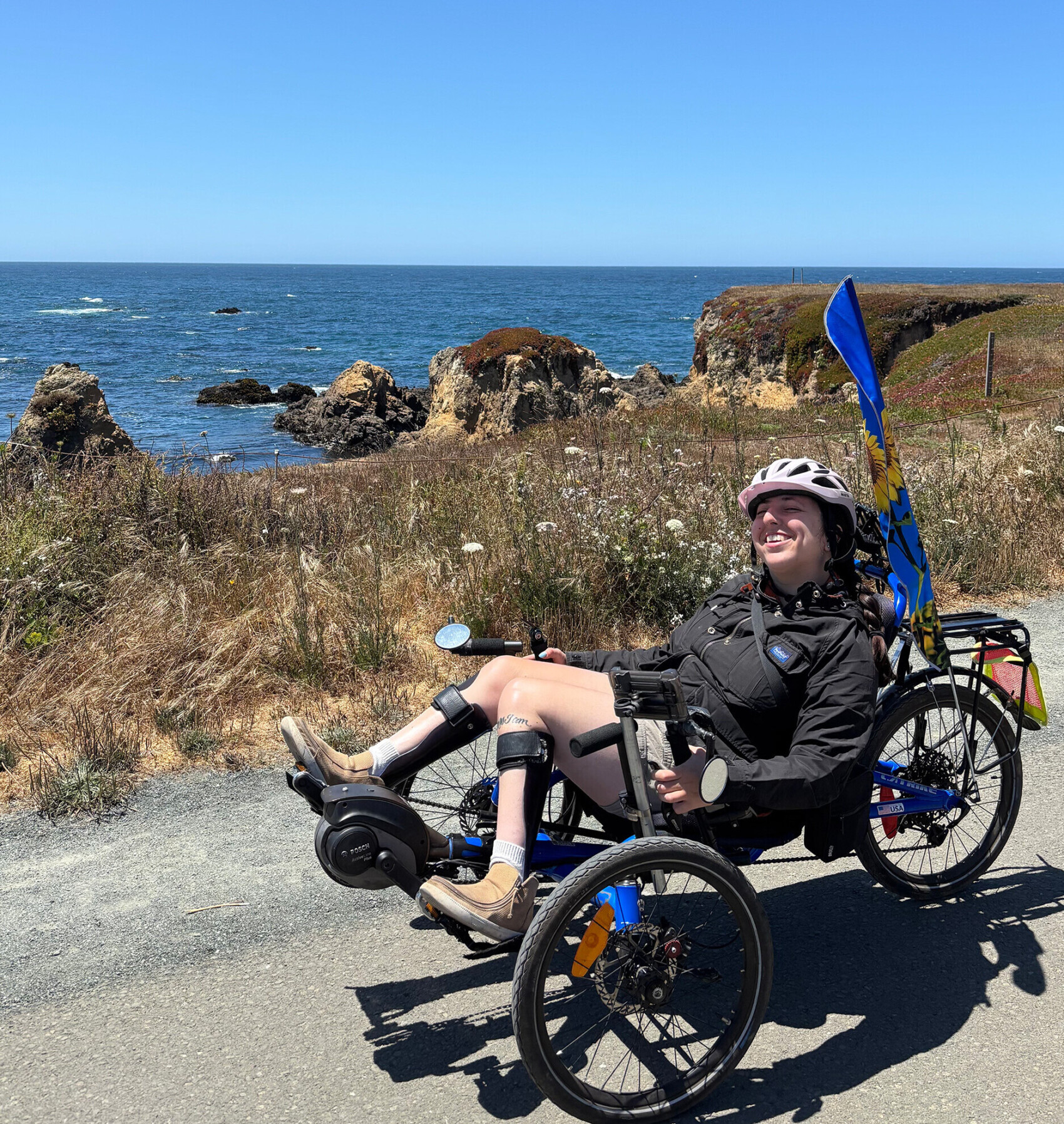Sonya Rio-Glick With Her Recumbent E-Trike