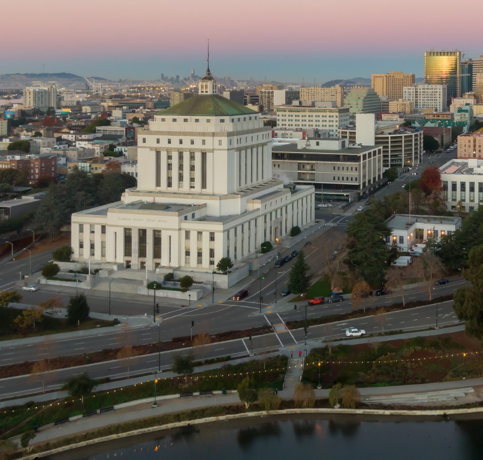 Aerial View Of Alameda County Building