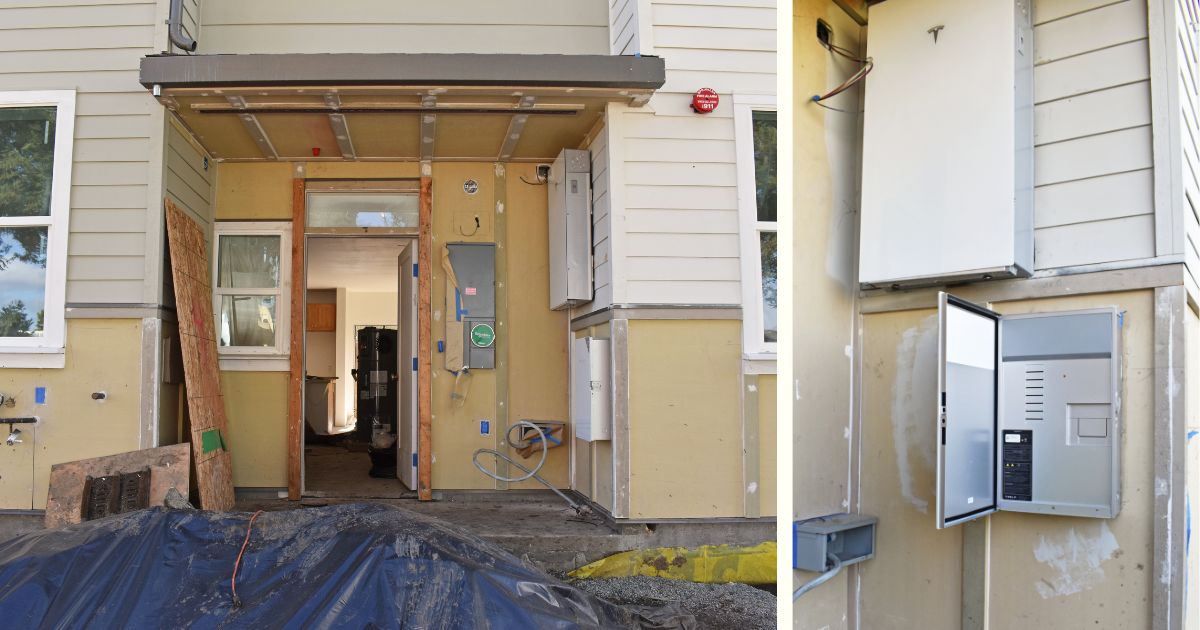 Battery And Inverter System On The Exterior Of A Home At Sequoia Grove